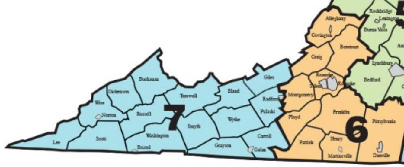 VA Superintendent's Region 6 & 7 Map